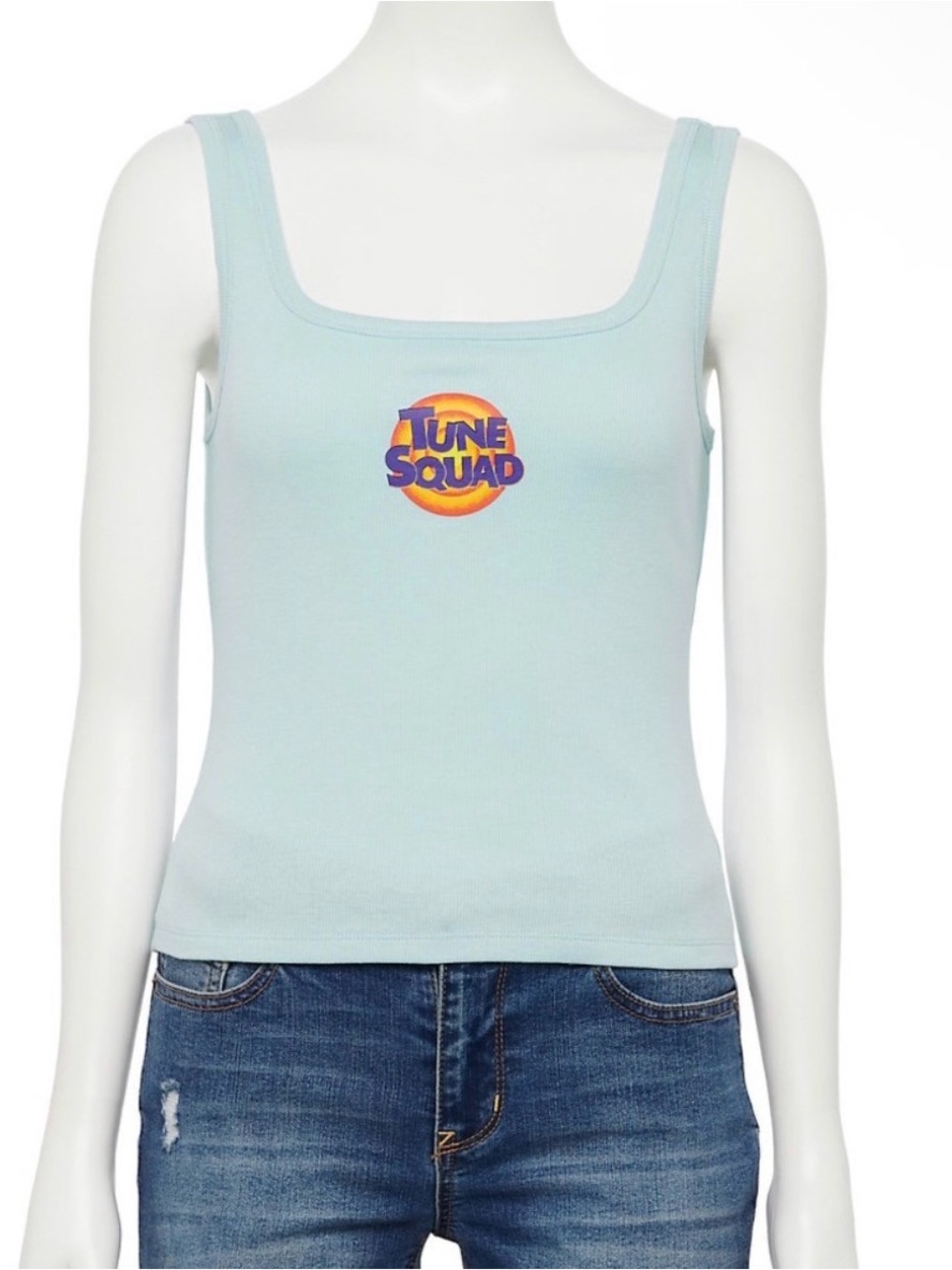 Tune Squad Light Blue Ribbed Tank Top
NWT